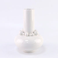 Ceramic Striped Vase, Modern Minimalist Style