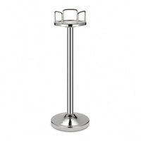 Ice Bucket Holder Portable Stainless Steel Pedestal Stand with Round Base Tarnish-resistant Fade-resistant Rust-resistant Suitable for Dining Rooms Outdoor Events