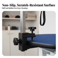 Adjustable Height Dog Table Hydraulic Lift Pet Table Grooming Station Grooming Table with Arm Heavy-duty Construction Non-slip Surface Suitable for Professional Groomers Pet Hospitals Home Pet Owners