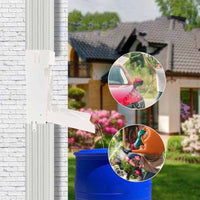 3x4 Inch Downspout Diverter Easy to Install Rainwater Collection System for Yard