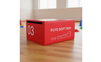 4-in-1 Soft Plyo Box Multi-Purpose Kids Fitness Box Shock Absorbing Non-Slip for Preschoolers, Kindergarten, Gym
