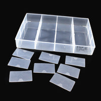 Penggong Transparent Plastic 12-Compartment Storage Box for Small Parts and Components