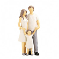 Family Figurine Faceless Tabletop Sculpture Neutral for Shelf, Entryway