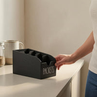 Wooden Desktop Storage Box Compartmented Open-Top Packet Organizer Vintage Wooden Compartment Box for Table