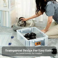 Latching Underbed Box Moistureresistant Storage Container safe for Adults