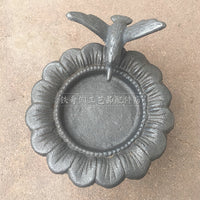 Cast Iron Garden Bird Bath Feeder Dish for Villa Home Decor