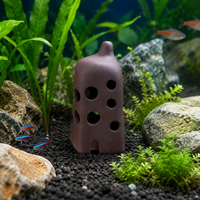 Aquarium Ornament Hideaway Aquarium Layout Ceramic Porous Fish Shrimp Hide Shelter 20 Pieces