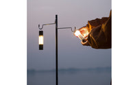 Lightweight Camping Light Stand with Clamp Adjustable Camp Lantern Pole Compact Camp Lantern Stand Rust-Resistant for Fishing