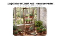 Floor-Standing pendant-designand type Pot Holder Anti Tiered Plant Stand Angular-frame frame blossom Rack Sturdy for Gardeners, Homeowners, Balcony, Living Room, Indoor, Outdoor