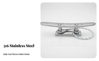 Mooring Extension Cleat Stainless Steel Mooring Cleat Rustproof Stainless Steel Boat Bollard for Yacht