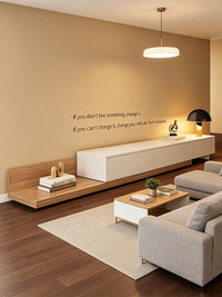 Retractable TV Cabinet Modern Simple 2026 New Floor Cabinet for Small Apartments Chinese Style Living Room