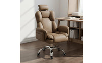 Adjustable Headrest Ergonomic Reclining Office Chair Side Storage Pocket High Back Swivel Chair with Footrest for Live Streamers, Gamers