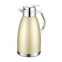 Stainless Steel Thermal Carafe Jug Double-Walled Hot Water Dispenser Pot Anti-Scald Thermal Carafe for Home