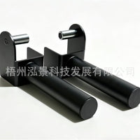 Steel Barbell Plate Storage Rack with Quick-Release Hooks
