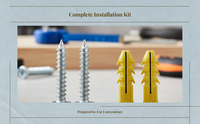 Automatic wall anchors for fast DIY