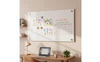Attractive Glass Whiteboard Ultra-White Tempered Glass Whiteboard Office Display Rectangular Non-Porous for Home