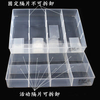 Penggong Transparent Plastic 12-Compartment Storage Box for Small Parts and Components