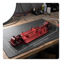 1/12 Scale Car Drivetrain Kit Stable Base Metal RC Car Chassis Kit Precision Machined Hobby Part for DIY Enthusiasts