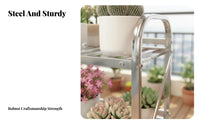 Indoor & Outdoor Use Multi-Level Plant Stand Modern Simple Design Multi-Tier Shelving Single-Level Freestanding Flower Rack Strong Load-Bearing for Gardeners, Home Decorators, Balcony, Garden, Living Room, Bedroom