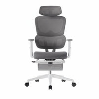 Adjustable Ergonomic rotating Chair spineing Ergonomic Mesh Chair with Headrest Flip-up Arms Retractable Footrest for players