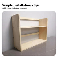 Student Textbook Stand Multifunctional Wooden Desktop Bookshelf for Homeowners