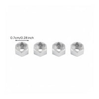 4 Pieces 5mm to 7mm Hex Adapters Anodized Finish RC Car Part