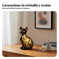 Cat Resin LED Statue, Decorative Night Light, Home Decor