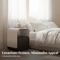 Narrow Nightstand with Drawer Nordic aesthetic Narrow Storage Table with Drawers
