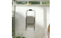 2 Pieces Ladder Storage rack place Saving Wall Mount Ladder Hook Shielded Coating Heavy Duty Wall Hanger for Shed, Workshop, Basement