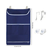 Door Hanging Laundry Bag with Hooks Easy Removal for Dorms, Bathrooms, Students