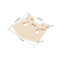 10 Pieces Maple Violin Bridge Hand Polished Musical Instrument Accessory Organically Air-Dried for Violinists