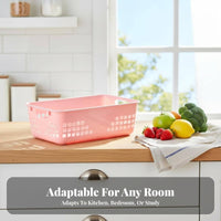 Woven Storage Basket adaptable Rectangular Wovenand design container Stackable