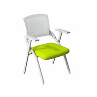 Tablet Arm Chair Foldable Design Conference Seating Space-Saving for Classroom