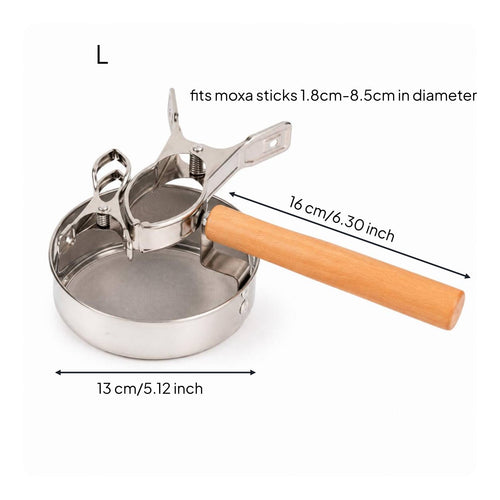 Handheld Moxa Clamp Heat-Resistant Moxibustion Bracket Stable Grip