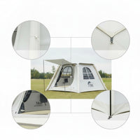 Easy Setup Inflatable Tent Waterproof Air Tent Protection Windproof for Campers, Families, Camping, Road Trips, Park