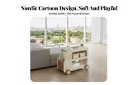 Multi-Tier Trolley With casters Household Storage Space Saving for Children