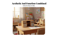 Multi-Drawer Mushroom Desk organizer Cute Design Desktop Organizer Retro aesthetic Stationery Holder Multifunctional for children, Students, Office Workers