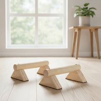 Anti-Slip Push-up Handles Angled Wooden Parallettes Sturdy Push-up Stands Long-Lasting for Fitness Enthusiasts, Athletes, Calisthenics, Home Gym, Bodyweight Training