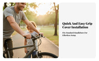 2 Pieces Cycle Handlebar Grips Wear-Resistant Non-Slip Bike Grips
