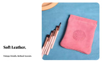 Multi-Purpose Leather Jewelry Bag Soft Texture Leather Drawstring Pouch Original Design for Girlfriend, Daily Use, Home Organization, Travel