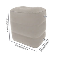 Three-Tier Footrest Inflatable Footrest Rounded Rectangular Two Air Valves Household Relaxation Item