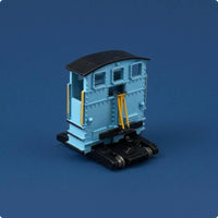 Static Shunting Locomotive Model Black Roof HO Scale Model Railroad Locomotive