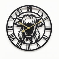 Metal Wall Clock Industrial Clock with Silent Movement Quiet for Office