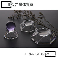 Acrylic Crystal Ball Display Stand Sphere Holder for Feng Shui Ornaments