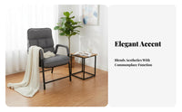 Padded Folding Recliner Ergonomic Design Lounge Chair Removable Washable Cover