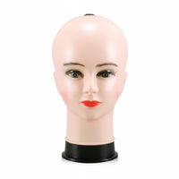 Hard Plastic Hat Display Head Black Base Mannequin Head Smooth Finish Display Bust Odorless