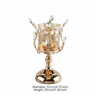3 Pieces Crystal Candle Holder Romantic Lighting Decorative Candle Holder Luxury