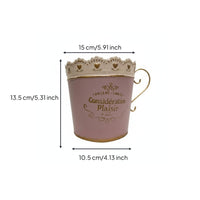 2 Pieces French Design Flower Pot Multi-Purpose Lace Border Planter