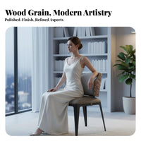 Wavy Backrest Chair Italian design Dining Room Seating Light Luxury Upholstered for Interior Designers, Kitchen