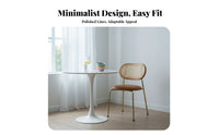 Armless Molded Shell Chair Modern Design Indoor Seating Multi-Purpose Sturdy Construction for Office Workers, Homeowners, Adults, Conference Room, Study, Cafe, Bedroom